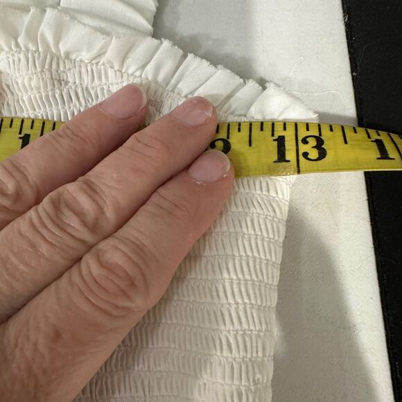 NWT Cinq a Sept Rina Midi White Dress Size 4 Bridal Smocked Detail - Picture 9 of 9